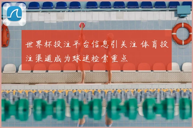 世界杯投注平台信息引关注 体育投注渠道成为球迷检索重点